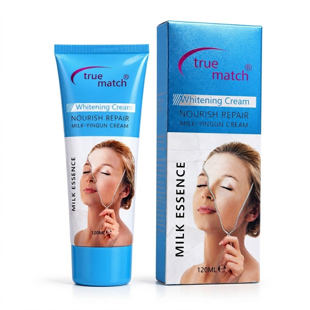 True match® Whitening Cream Nourish Repair Milk Essence Product Set'