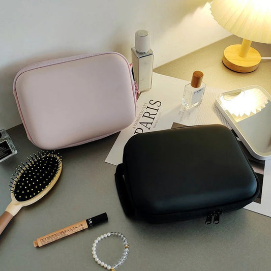 Premium Travel Makeup Bag with LED Light Mirror | Smart Cosmetic Organizer Case