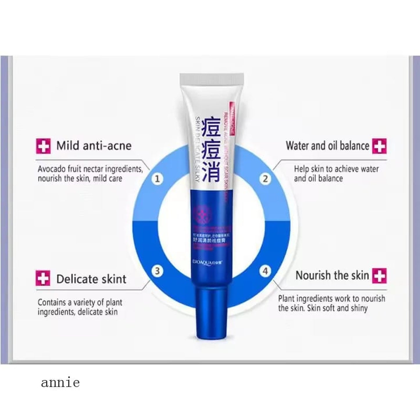 BIOAQUA Skin Delicate Silky Anti-Acne Gel | Oil Control & Pimple Treatment Cream