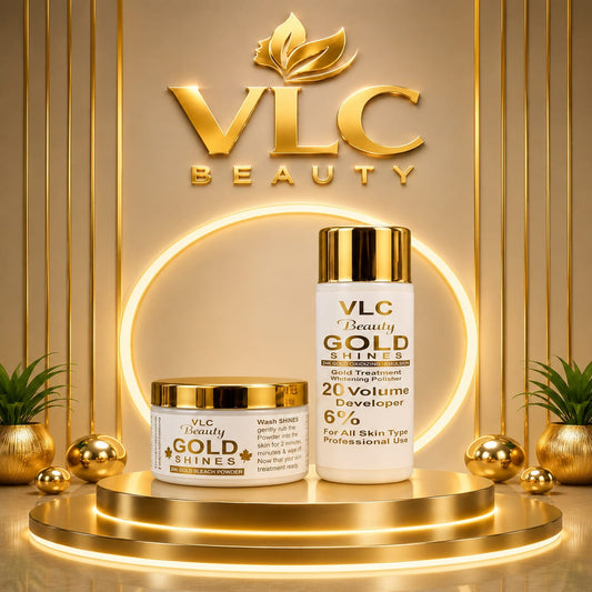 VLC Beauty 24K Gold Facial Bleach & Whitening Polisher Duo | Zeenora