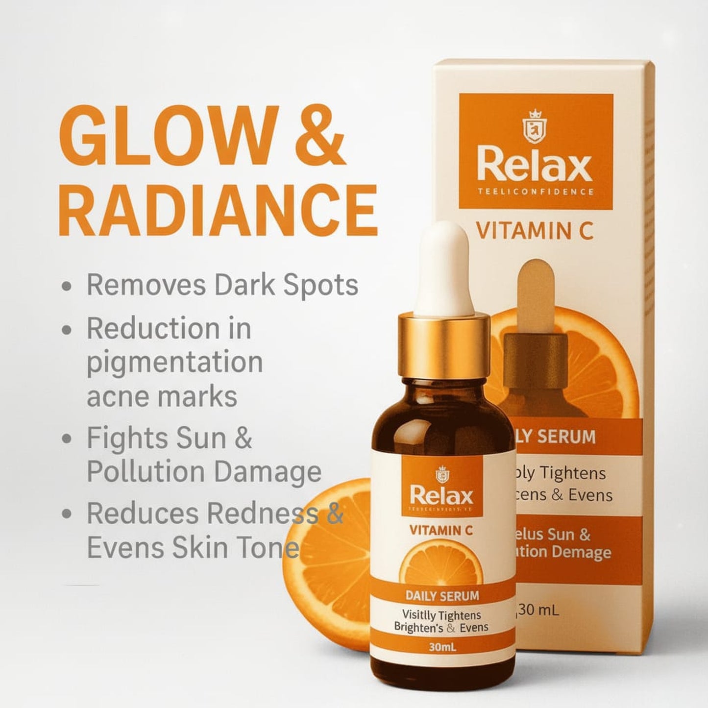 Relax Vitamin C Daily Glow Serum 30ml | Anti-Aging – Mirror Glam