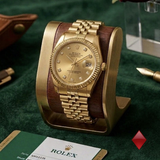 Full Gold Luxury Watch Champagne Dial Edition | Mirror Glam Pakistan