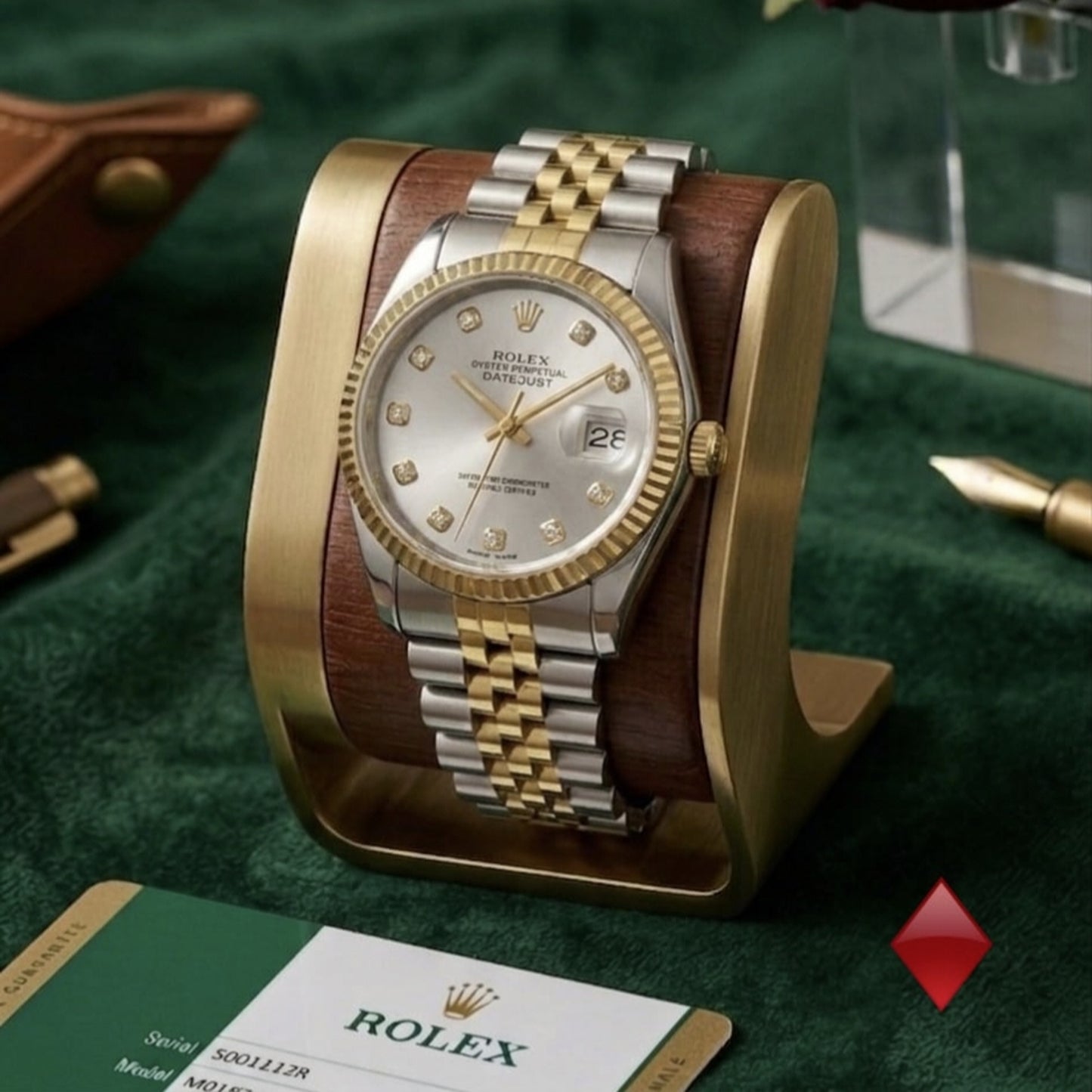 Elegant Two-Tone Luxury Watch Silver & Gold Edition | Mirror Glam