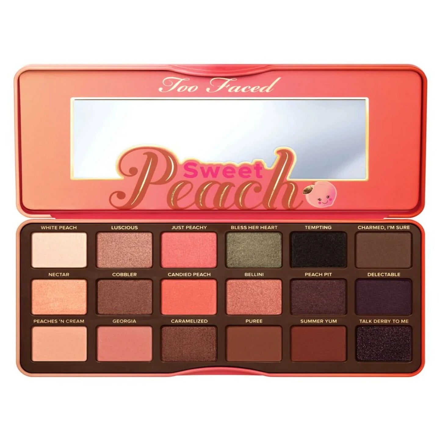Too Faced Sweet Peach Eyeshadow Palette – 18 High-Pigment Matte & Shimmer Shades